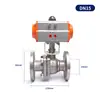 Válvula de Bola Neumática con Brida Q641F-16P/C Acero Inoxidable 304 Acero Fundido de Cierre Vapor de Alta Temperatura Gas Natural Válvula de Interruptor
