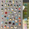 Adesivo fofo de pinguim em relevo, Copo de água de pinguim 3D divertido e adorável, Adesivo para capa de celular Guka iPad, Modelo SL