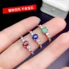 A06 moda nuevo anillo plata s925 soporte de plata vacío con piedra ovalada 4*5mm en vivo R1735