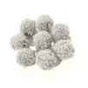 Jialin 1.5cm Bola de Pelo de Peluche Bola de Pelo de Perro Ropa Bufanda Pendientes Joyería diy Accesorios de Bola de Pelo de Cachemira