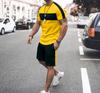 Verano Nuevo de Moda Personalizado Moda Hombre Talla Grande Amazon Hombre Camiseta de Manga Corta con Estampado 3D Traje Corto