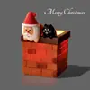 Presente de Natal nova chaminé de Natal luz noturna decoração pequenos enfeites para meninas atmosfera criativa presente de feriado