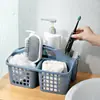 Cesta de Mão para Banheiro Cesta de Armazenamento Ajudante Doméstico Cesta de Armazenamento de Plástico Cesta de Armazenamento Cesta de Mão