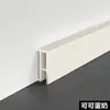 Rodapié Continuo Ultraestrecho de 2 cm de Aleación de Aluminio Línea de Esquina Invisible Empotrada Rodapié Metálico Minimalista Expuesto y Oculto