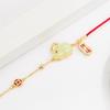 Año del Animal conejo suerte suerte moneda pulsera de cordón rojo diseño de temperamento retro sentido de diseño regalo para novia pulsera 2022 Nuevo