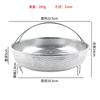 Rejilla para vaporizar con asa de mano, placa para vaporizar de acero inoxidable engrosado, redonda, para lavar frutas y verduras, escurridor de arroz, colador de agujeros densos, filtro de aceite, pantalla