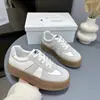 Zapatillas de Entrenamiento Retro Alemanas de Suela Gruesa para Mujer, Nuevo Estilo Primavera 2025, Zapatillas Casual Versátiles que Aumentan la Altura, Zapatos Deportivos Blancos Populares