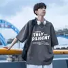 Camiseta de Manga Corta de Algodón Puro Estilo Americano para Niños, Atuendo Elegante para el Verano 2026, Marca Nueva de Moda, Corte Holgado, Camiseta Casual de Moda