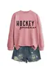 Sudadera para Mujer Amazon Otoño e Invierno Cómoda y Versátil Casual Transfronteriza Hockey Abuela Corazón Pequeño