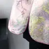 Conjunto de Otoño para Mamá: Nuevo Chaleco Abrigo de Estilo Chino de Alta Gama, Traje Tang de Moda para Primavera y Otoño para Mujeres de Mediana Edad y Mayores, Traje de Terciopelo Dorado