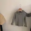 Conjunto de Abrigo de Lana de Invierno para Niñas, Ropa Infantil, Chaleco, Falda, Suéter de Punto, Conjunto de Tres Piezas, Abrigo de Moda para Niña