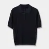 MD26 Outono/Inverno Novo Hollow Estilo Casual Francês Vermelho Malha POLO Manga Curta Top Camiseta 06884212600