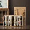 Nueva taza de té de cerámica celadón estilo chino, taza de té antiquemaduras para té kung fu, adecuada para agasajar invitados y ceremonias de té de oficina