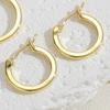 Pendientes sencillos de circonita brillante populares de venta caliente europea y americana, estilo femenino ins, personalizados, pendientes sencillos de estilo frío de oro de 14 quilates