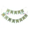 Festival Caliente Caliente Fiesta CUMPLEAÑOS Letras Decorativas Bandera de Cadena con Cola de Pez Bronceada FELIZ CUMPLEAÑOS