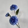 Flor artificial de fragancia oscura de 3 cabezas doble dalia flor falsa decoración de flor artificial sala de estar ramo comercio exterior transfronterizo de alto nivel