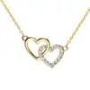 Collar Corazón a Corazón de la Serie Mickey de Disney/Disney para Mujer Cadena Clavicular Dulce y Lujosa con Circonita 119