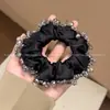 Japonés Coreano Gama Alta Temperamento Diseño Simple Satén Cristal Goma para el Cabello Cuerda para el Cabello Moda Versátil Tela Cuerda para la Cabeza Accesorios para el Cabello Mujeres