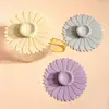 Tampa de Silicone Criativa para Copo com Flor Tampa de Silicone de Grau Alimentício Girassol à Prova de Poeira e Vazamento Tampa para Xícara de Chá Xícara de Café