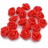 Simulación de flores de espuma transfronterizas de 6,5 cm, cabeza de rosa de PE, luz de colores, cuerda perforada, cabeza de rosa, caja de dulces para boda