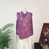Chaleco de Cuello Asimétrico Zhi Li 2026 Verano Nuevo Estilo Chaleco de Cuello Alto Nuevo Estilo Chino Chaleco Delgado de Verano para Mujer