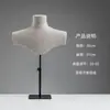 Estante de Lino con Junta de Bambú Tienda de Ropa para Mujer Estante para Joyería Joyería Collar Tienda de Ropa Colgante Accesorio Soporte de Exhibición para Ventana