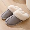 Pantuflas de Boca de Gato Transfronterizas Temhiyin para el Hogar Suela de TPR Antideslizante Pantuflas de Boca de Gato Modernas y Sencillas Pantuflas de Algodón para Mujer