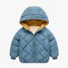 Jaqueta acolchoada de algodão infantil para baixo outono e inverno para meninos de lã forrada de lã espessa jaqueta casaco estilo ocidental roupas de inverno Nova Moda