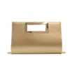Bolso de Noche Dorado Cuadrado de Charol para Mujer Verano 2026 Bolso de Hombro de Cadena de Gran Capacidad a la Moda