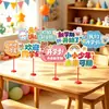 Decoraciones para Ceremonia de Apertura para Clases de Primaria y Jardín de Infancia, Mensajes de Bendición, Accesorios Fotográficos para Mejorar el Ambiente, Señales de Mesa para el Salón de Clases y Adornos