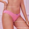 Ropa Interior Femenina Personalizada para Exportación Europea y Americana Estampado de Lunares Ropa Interior de Cintura Media Venta Directa de Fábrica Tanga Ropa Interior Estampada