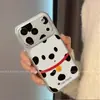 Adequado para capa de celular iPhone 17, novo modelo moderno para Apple 16p, personalizado e estiloso, cobertura total para iPhone 13, com sino e design de cachorrinho de leite