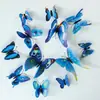 Adesivos de Borboleta Simulada Estéreo 3D Ímãs Criativos para Geladeira Adesivos de Parede Adesivos para Decoração de Parede de Quarto, Sala