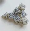 Set de Dados de Pascua de 7 Piezas, Diseño de Conejito, Set de Patrón Patentado Multilado, Dados para Juego de Mesa Dungeons & Dragons para Uso Transfronterizo