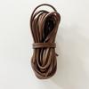 Corda de Couro de Vaca de Primeira Camada Pronta para Cross-Border Marrom Escuro Marrom Preto Redonda Chata DIY Joalheria Cadarço Bolsa Colar