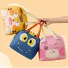 Nueva Bolsa de Almuerzo Portátil Bolsa Aislada de Dibujos Animados Bolsa de Almuerzo de Papel de Aluminio Bolsa de Almuerzo para Estudiantes Bolsa de Caja de Almuerzo Aislada Engrosada