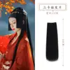 Pieza de Peluca Antiguo Hanfu Pieza de Extensión de Cabello Barba de Maíz Pieza de Fila de Cabello de Ropa Antigua Pieza de Cabello Largo Liso Peluca