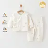 Roupas para Bebê Recém-Nascido Outono e Inverno Algodão Puro Pijama 0-3 Meses 6 Estações Primavera e Outono Conjunto de Roupas de Outono para Bebê
