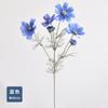 Simulado flor 6 cabeça cosmos interior flor falsa flor de seda flor decorativa armário de TV flor buquê de plástico adereços de tiro