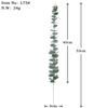Simulação de eucalipto único transfronteiriço planta verde artificial folhas de eucalipto casamento decoração de casa acessórios de plástico flores artificiais atacado