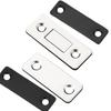 Succión de puerta magnética fuerte sin perforaciones pasta invisible pasta de succión magnética para puerta de armario puerta de escritorio gabinete cajón succión magnética doble para gabinete