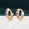 Aretes transfronterizos TEMU, con un diseño sofisticado con diamantes coloridos, un estilo de lujo único y discreto, y una estética minimalista