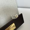 Versión coreana del anillo de diseño de nicho con contraste dorado y plateado de cuatro estrellas Anillo de moda simple de Corea del Sur venta al por mayor