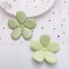 Flores de Tela, Flores Verdes en Relieve, Accesorios para Ropa y Tocados, Ropa DIY, Zapatos, Bolsos, Accesorios, Flores Decorativas de Tela