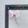 Nuevos Accesorios de Lazo de Cinta de Perlas de Gasa DIY Para el Cabello Ropa Ropa de Bebé Bolsos Zapatos Bolsos Accesorios Semi-Terminados