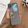 Para OPPO find N2 flip Funda para Teléfono de Pantalla Plegable Cuadros de Perro Funda Protectora de Cuero para Mujer