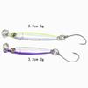 Anzuelo pequeño de hojalata Luya de 3,2 cm y 3 g/5 g para pesca en mar, lubina de agua dulce