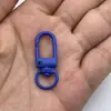 Fivela de Camarão em Liga de Zinco com Pintura Colorida Assada Fivela Pequena de Porta de 3 Pontos Fivela para Pendurar Bonecas Acessórios para Joias DIY Chaveiros Em Estoque