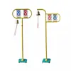 Cronómetro de Piso para Lap Timer Campana de Cronometraje para Árbitro Campana de Latón para Línea de Meta con Ruedas Placa de Marcación Campana de Latón