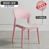 Silla de Plástico para Uso Doméstico, Silla de Comedor Engrosada, Silla de Ocio para Mesa de Comedor, Taburete Comercial Minimalista Moderno para Comedor con Respaldo